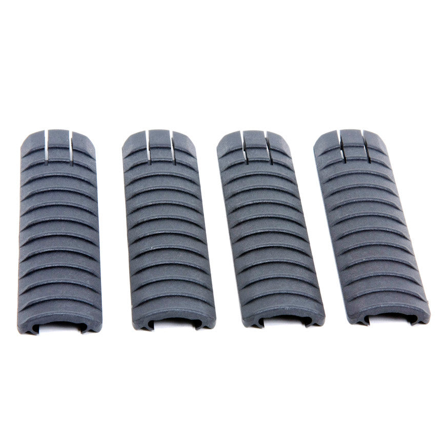1913 Picatinny Rail 11 Rib Cover Panel (Four Pack) - Black Polymer